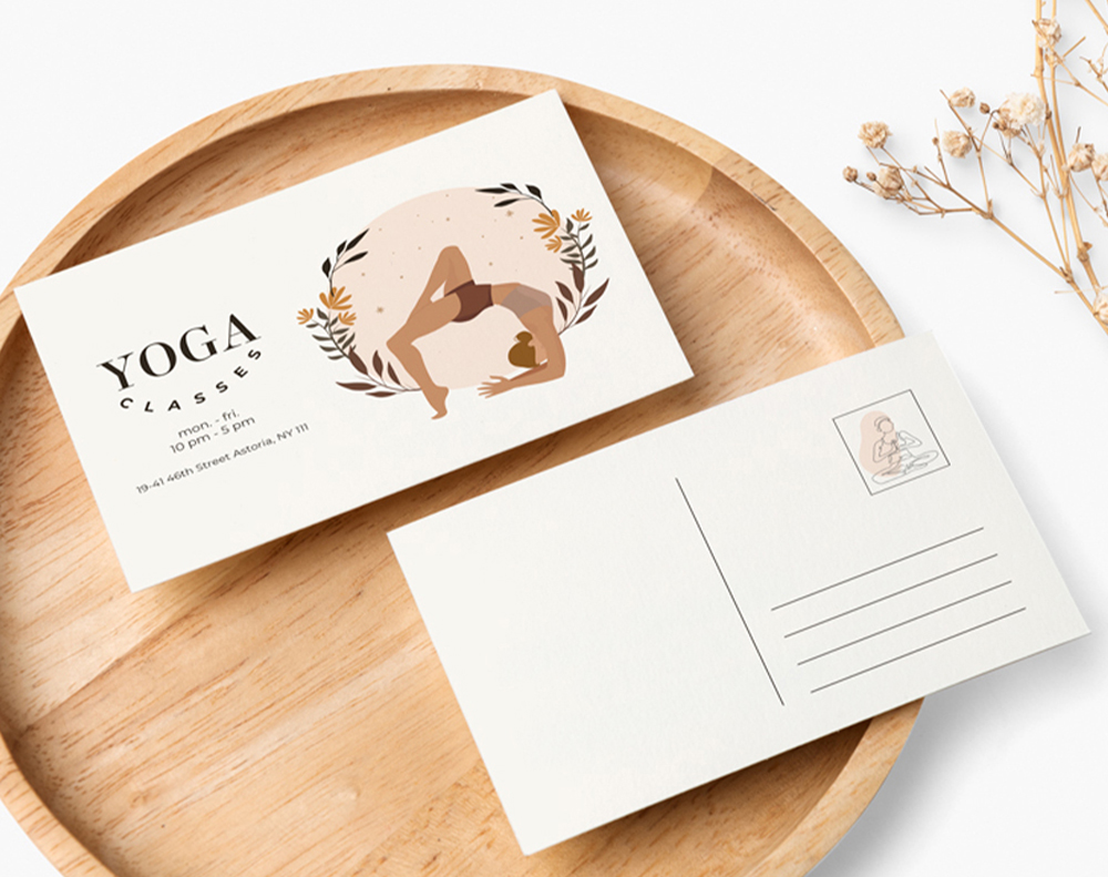 Yoga Classes Postcard - Design Template