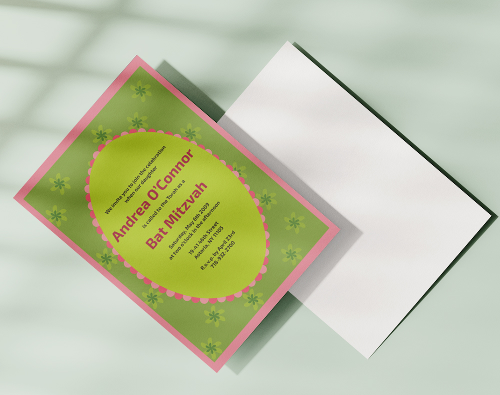 Flat invitations - Design Template