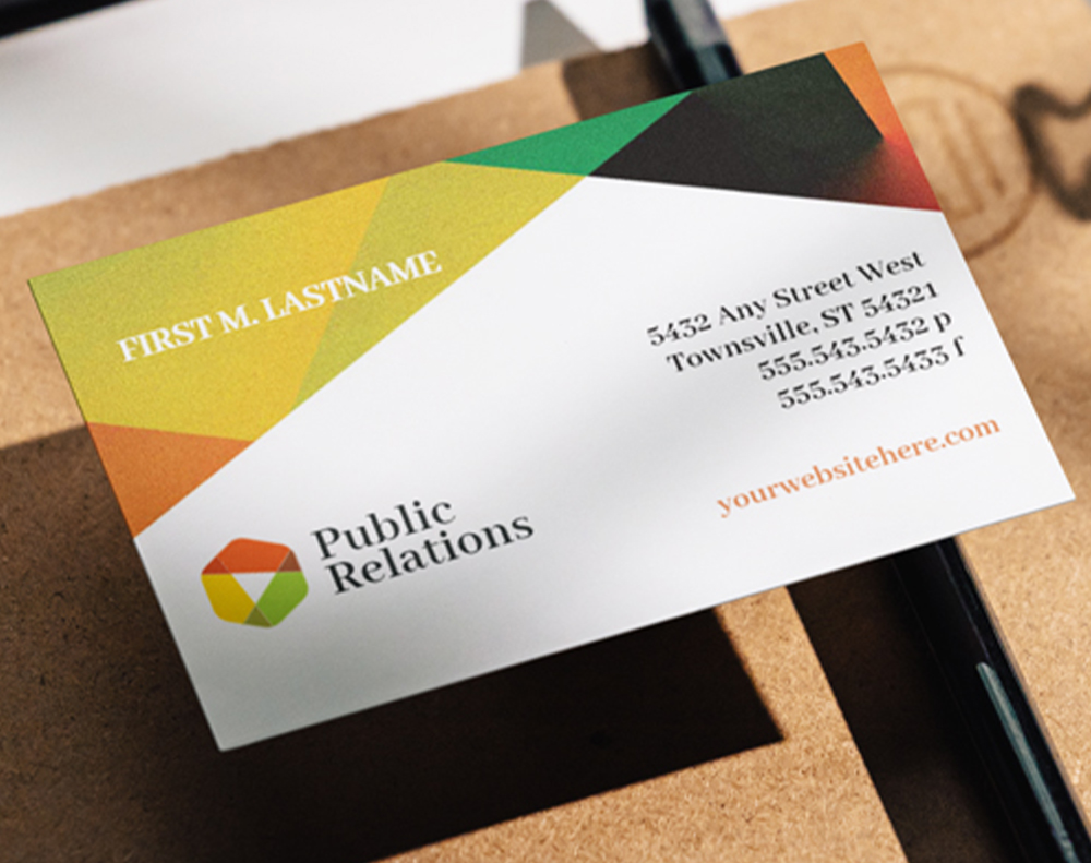 Client-oriented Outreach Business Cards - Design Template