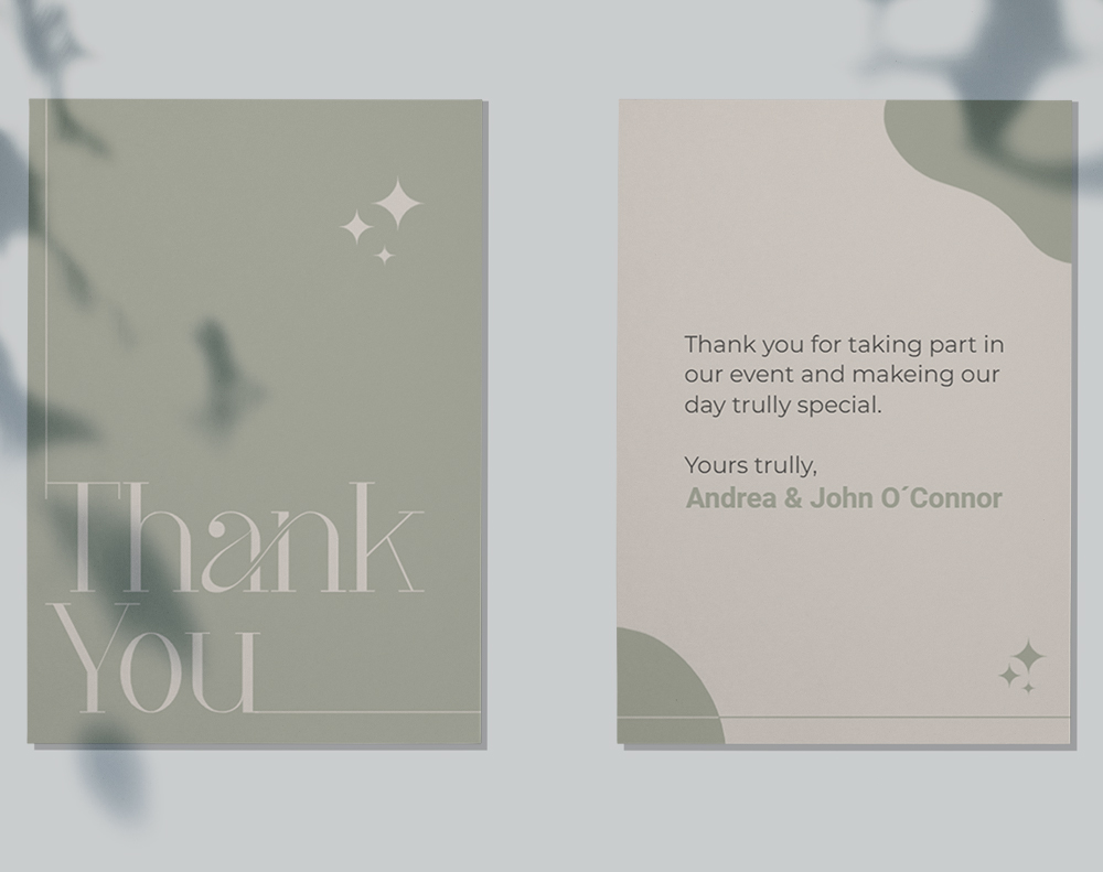 Thank you card - Design Template