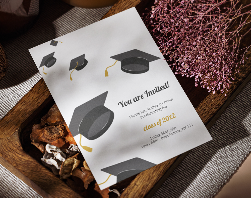 Graduation invitation - Design Template