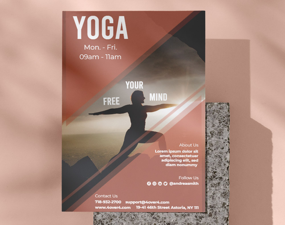 Yoga Classes Flyer - Design Template