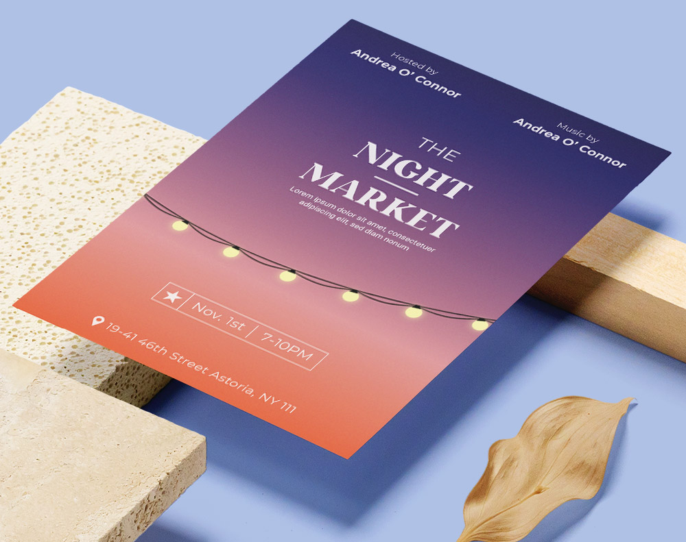 Night Market Flyer - Design Template