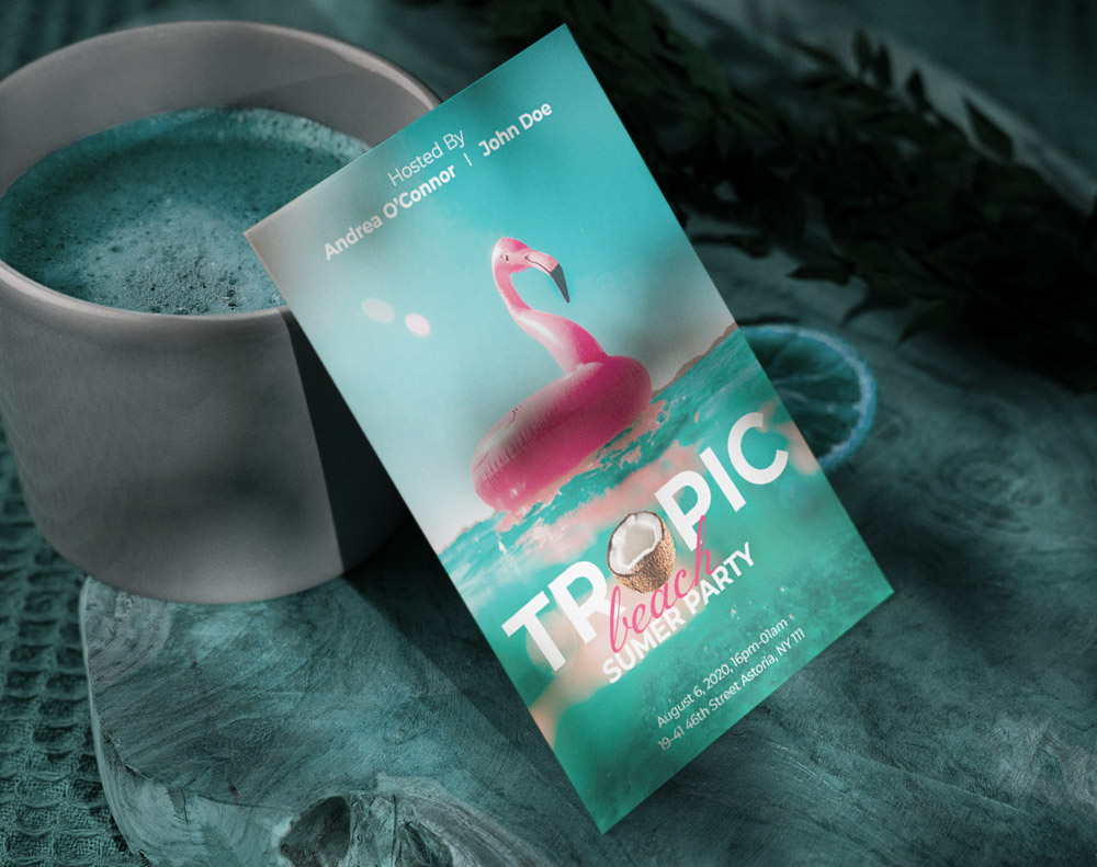 Tropic Beach Summer Party Flyer - Design Template