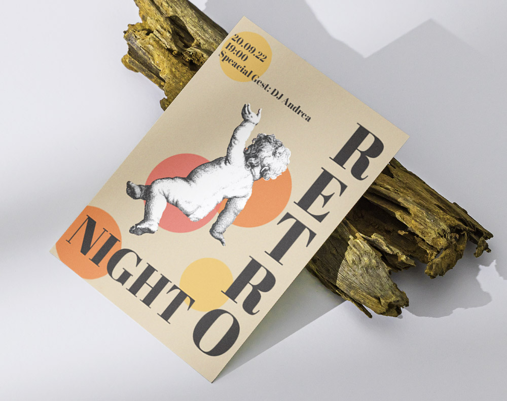 Retro Night Flyer - Design Template