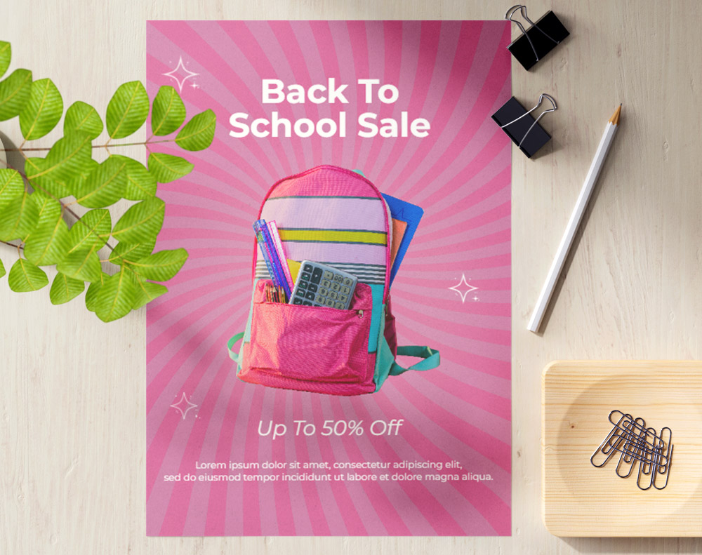 Back To School Sale - Design Template