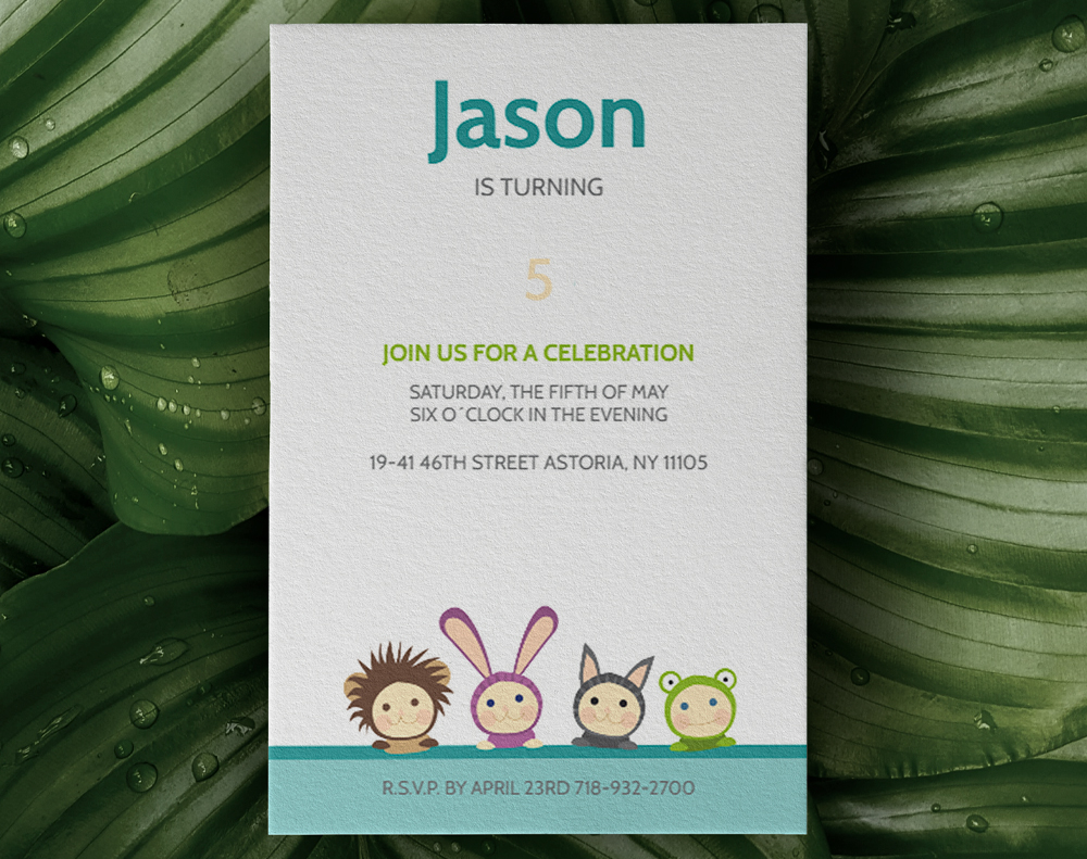 Free invitations - Design Template