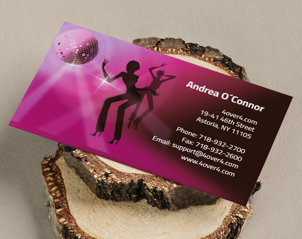 Gloss laminated business cards