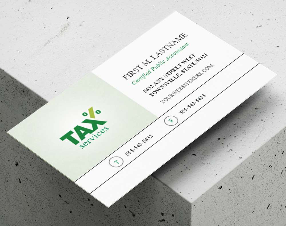 Gloss laminated business cards - Design Template