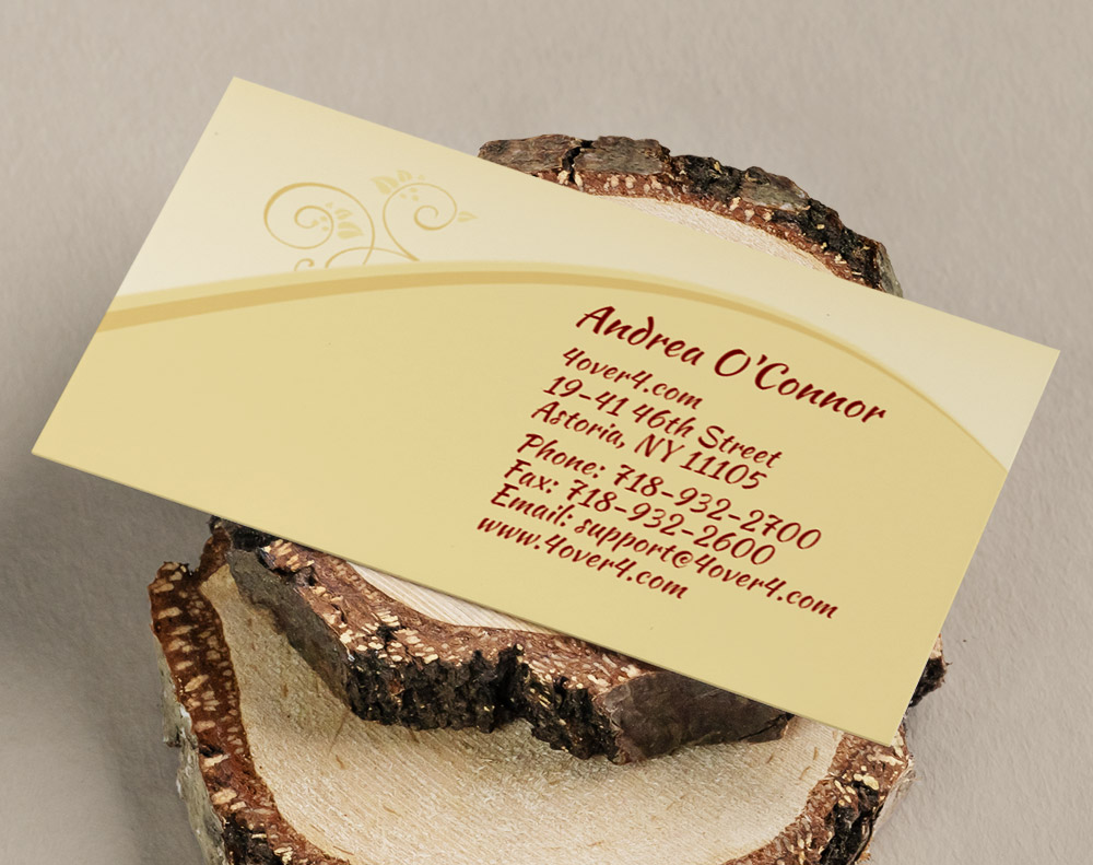 Gloss laminated business cards - Design Template