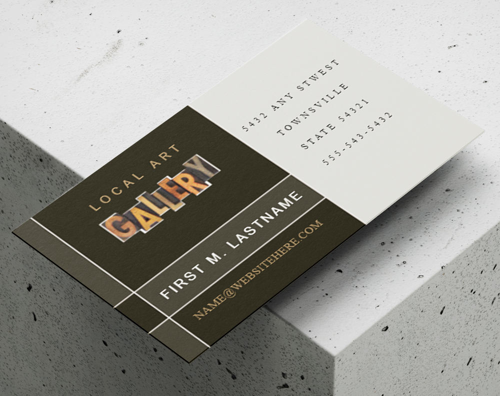 Black business cards - Design Template