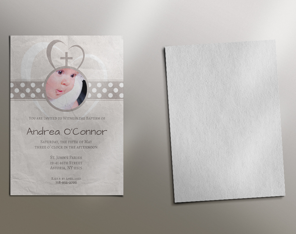 Flat invitations - Design Template