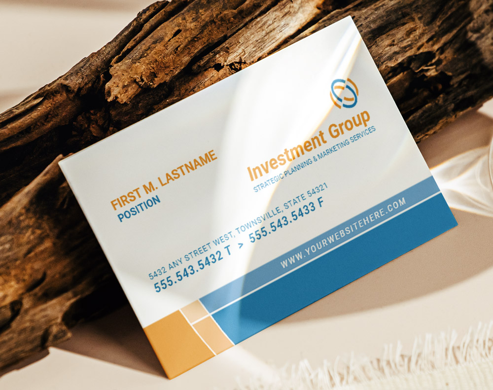 Gloss laminated business cards - Design Template