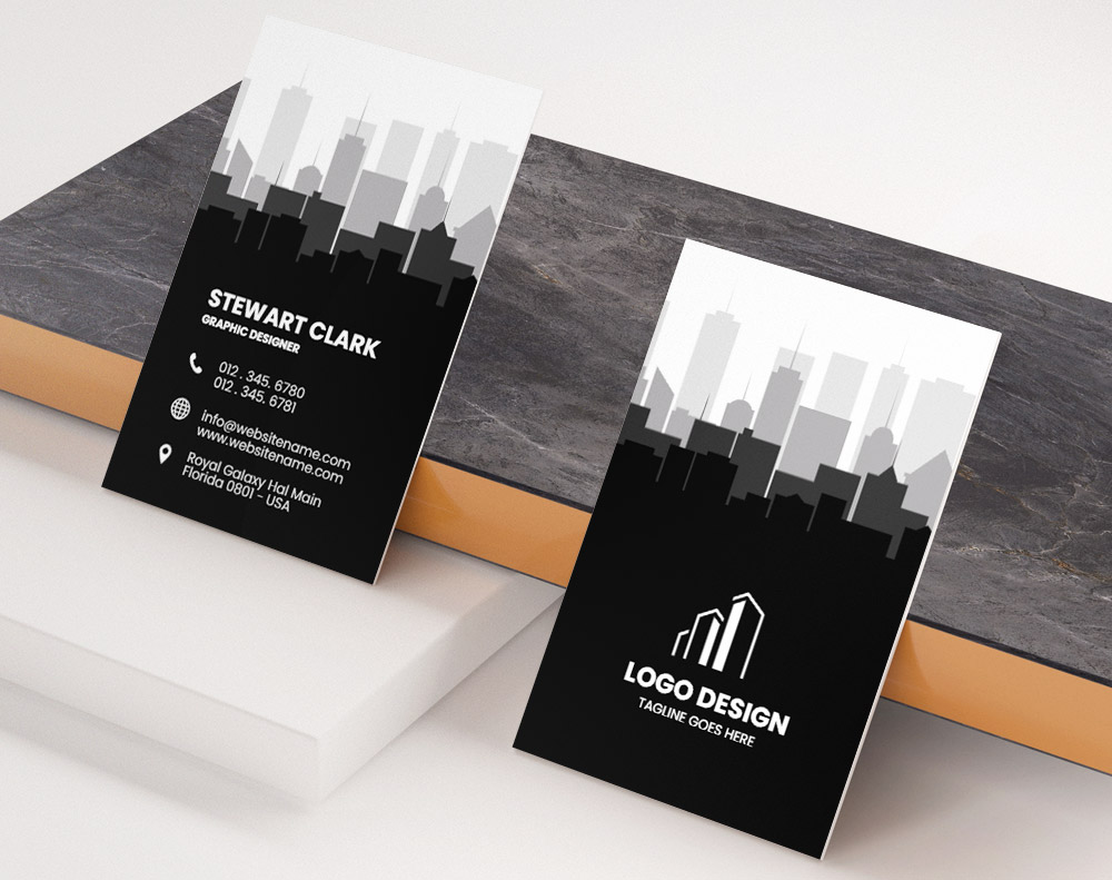 Diamond glitter business cards