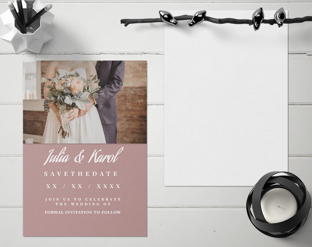 Flat invitations - Design Template