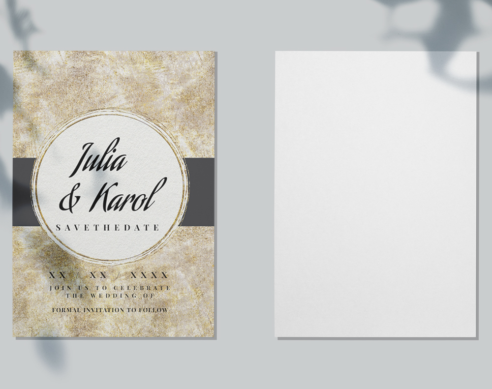 Flat invitations - Design Template