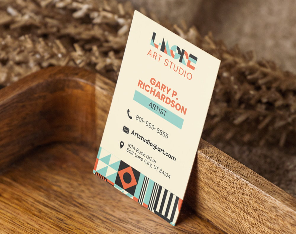 Ultra thick velvet laminated business cards - Design Template