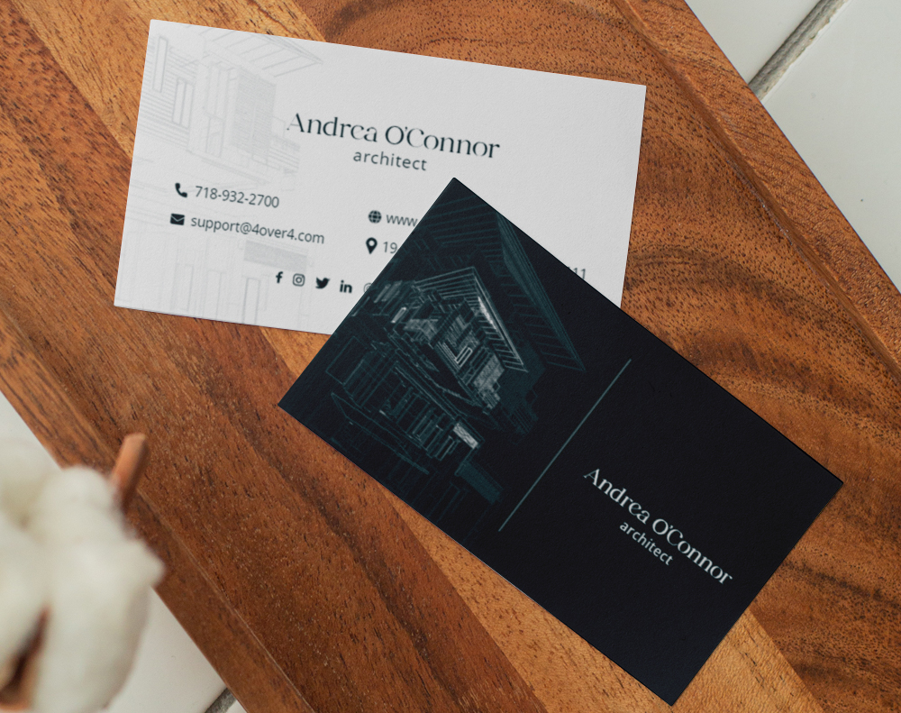 Architecture Ultra Thick Silk Laminated Business Card