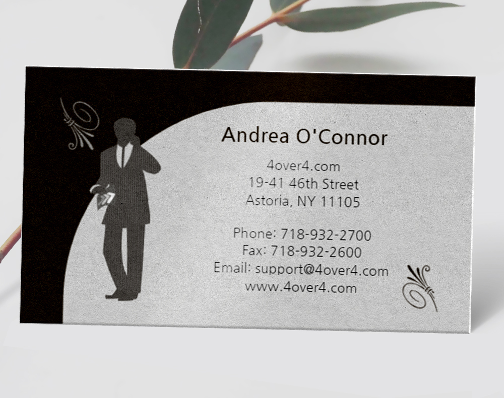 Ultra thick metallic pearl business cards - Design Template