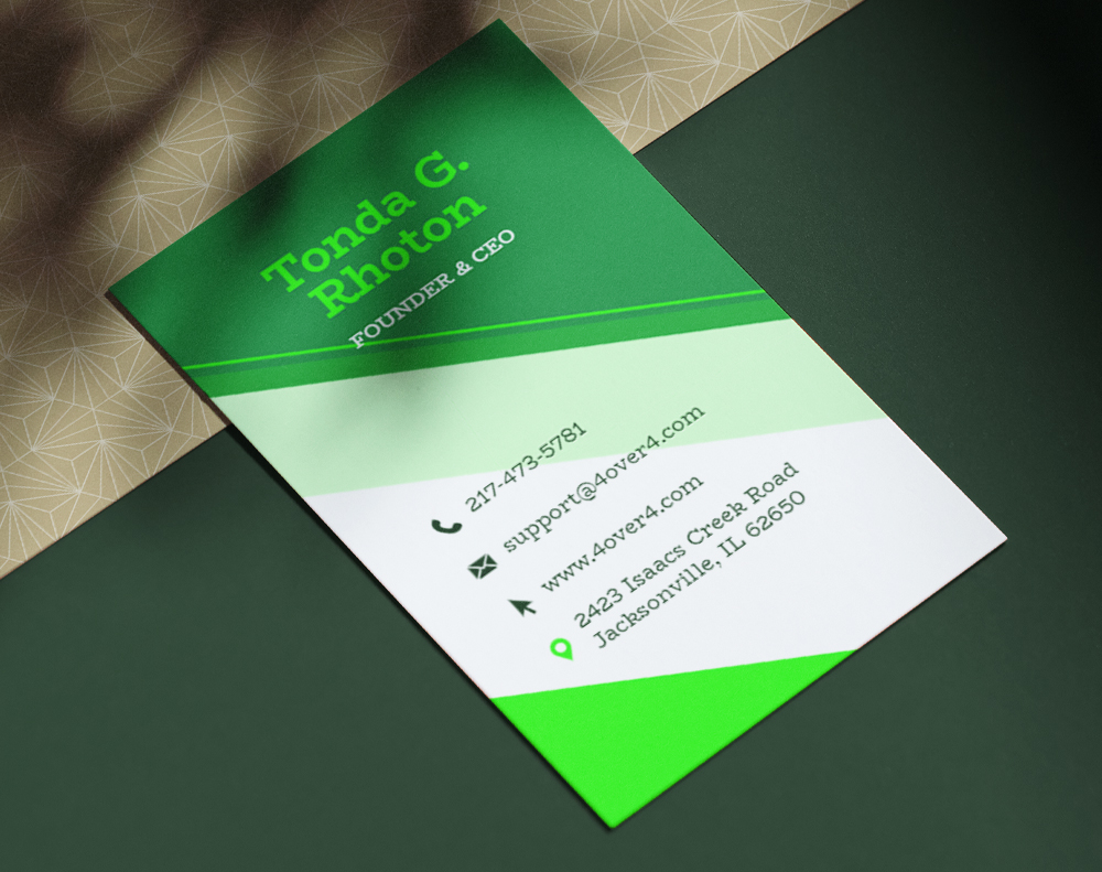 Silk aluminum foil business cards