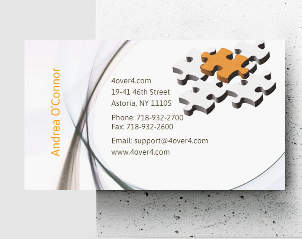 Silk aluminum foil business cards - Design Template
