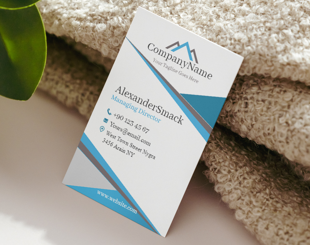Silk laminated business cards - Design Template