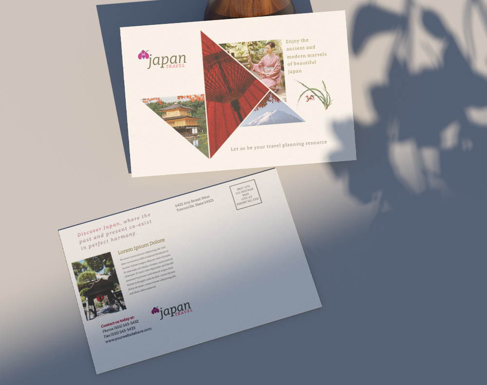 Edge painted postcards - Design Template