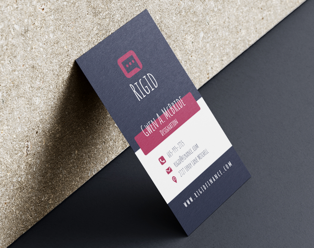 Soft touch business cards - Design Template