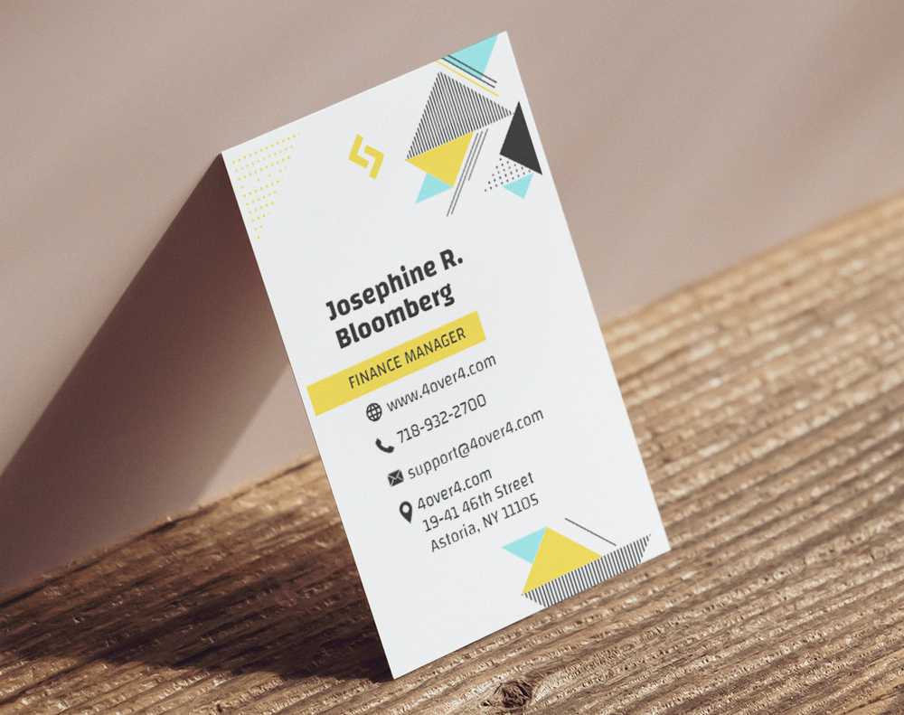 Silk aluminum foil business cards