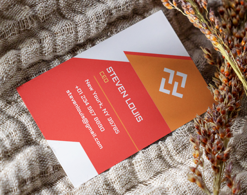 Silk aluminum foil business cards