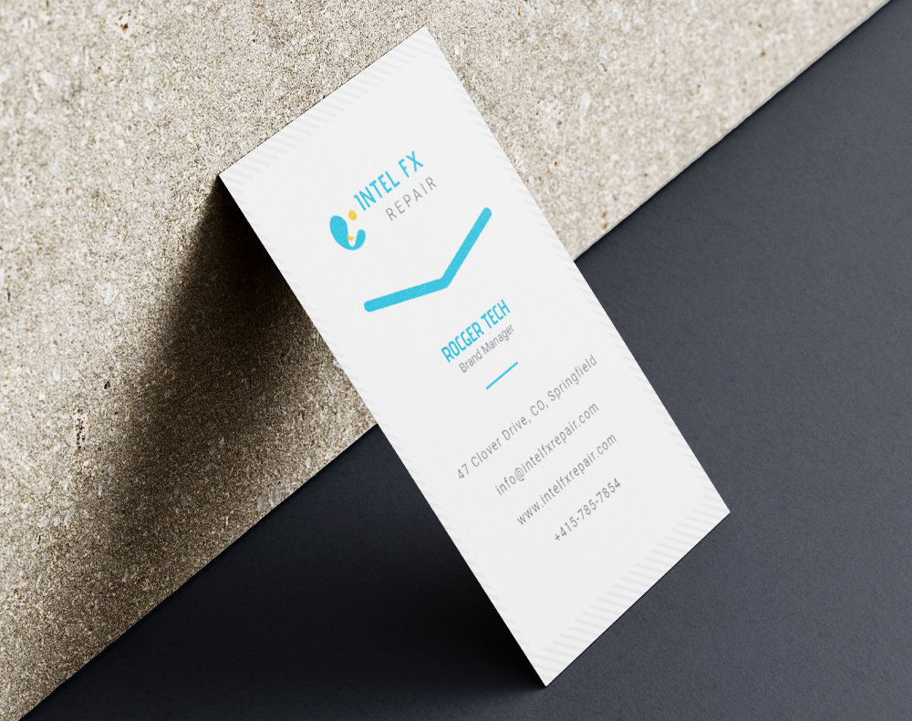 Ultra thick kraft business cards - Design Template
