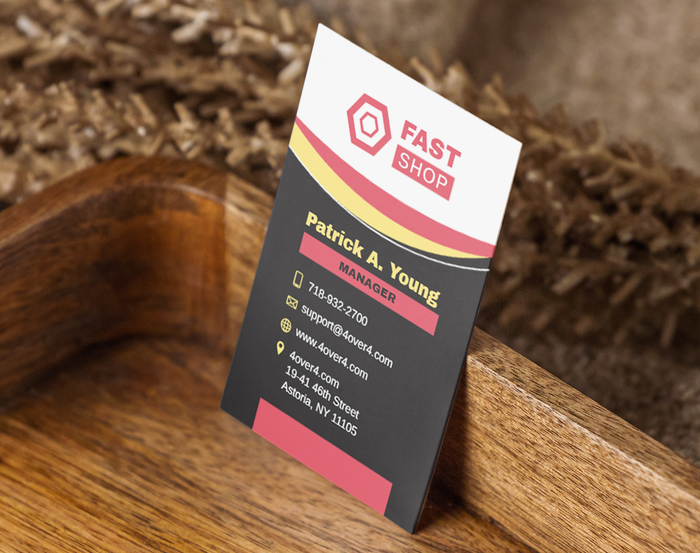 Silk aluminum foil business cards