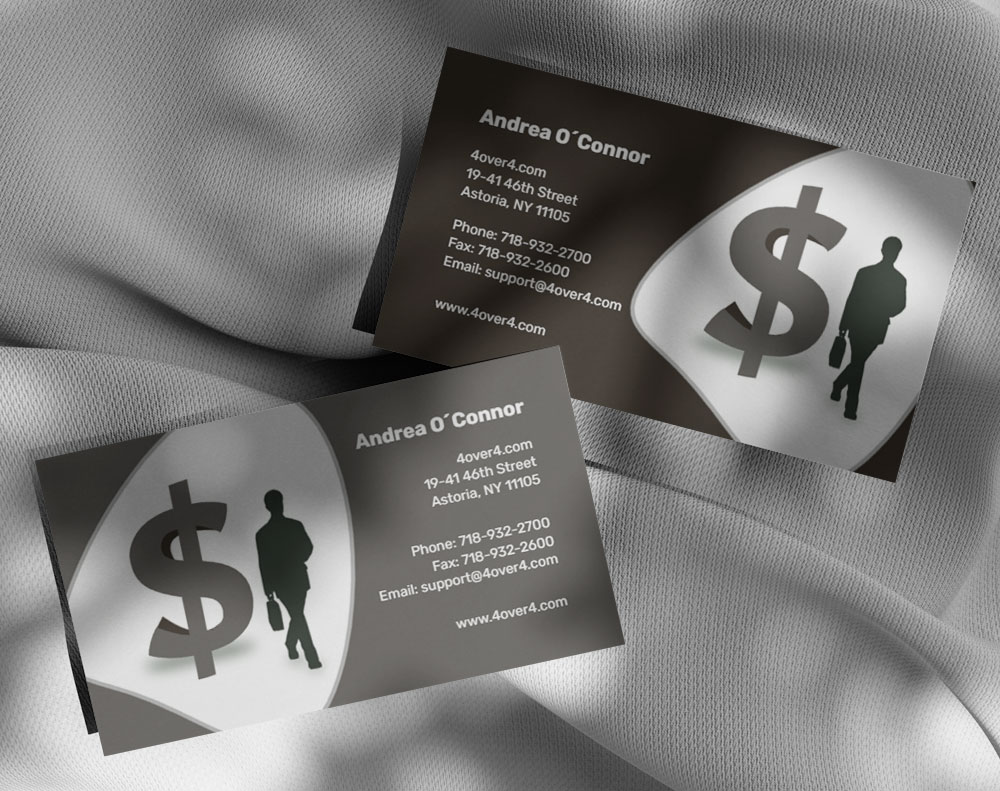 Silk laminated business cards - Design Template