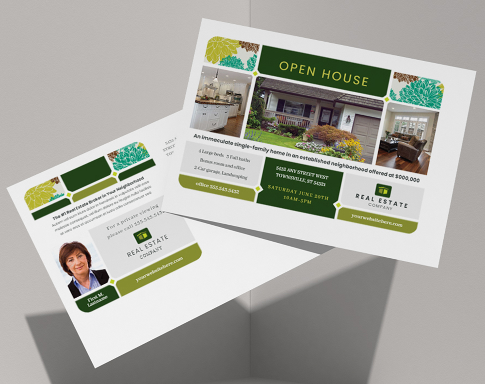 Diamond glitter postcards - Design Template