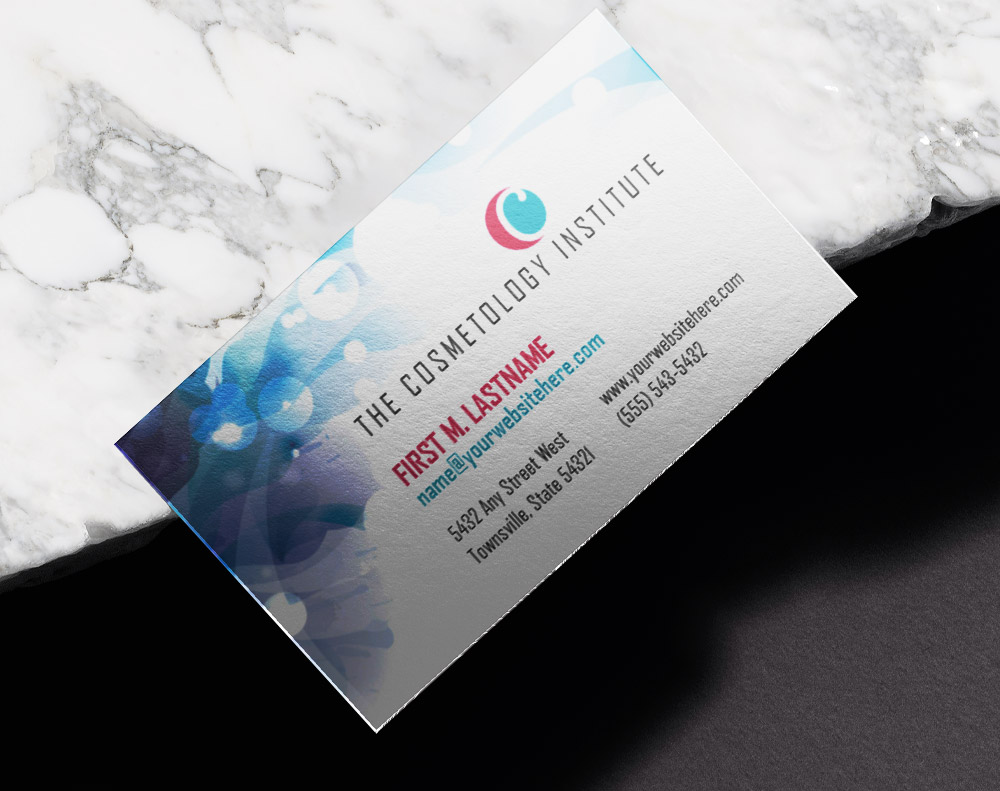 Ultra thick velvet laminated business cards - Design Template