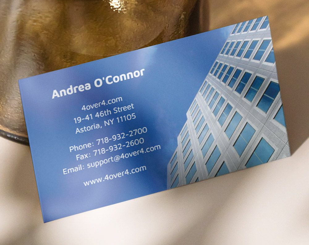 Silk aluminum foil business cards - Design Template