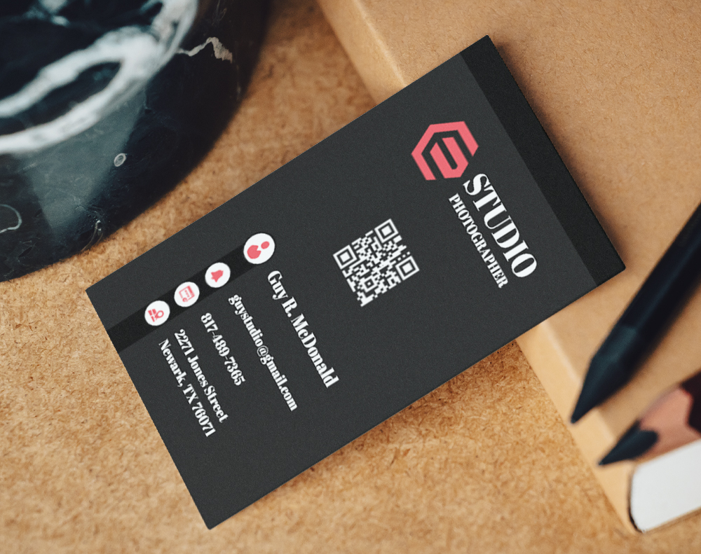 Soft touch business cards - Design Template