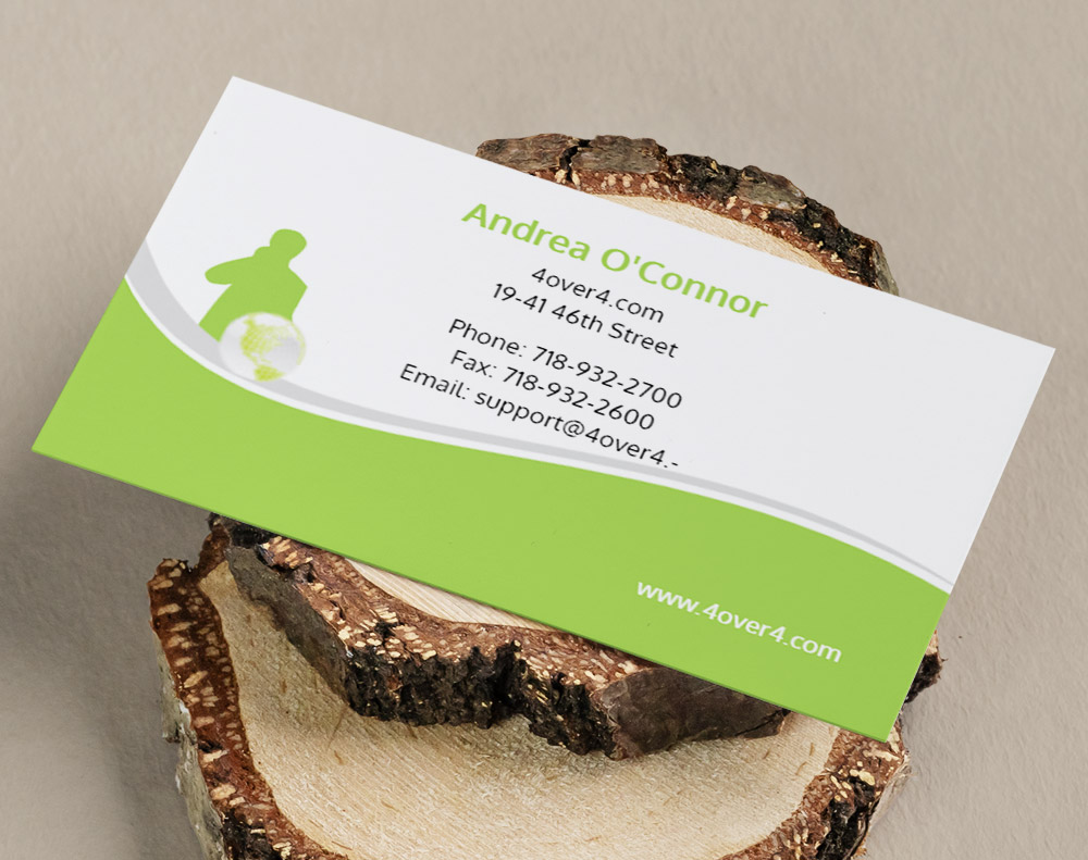 Ultra thick kraft business cards - Design Template