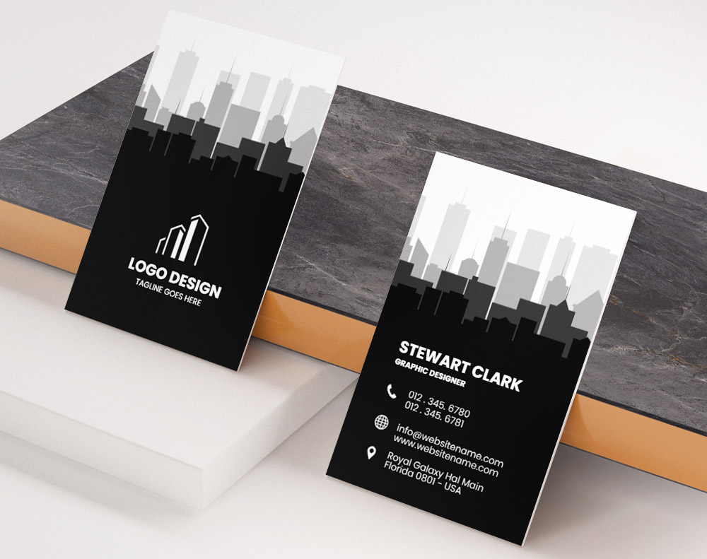 Ultra thick diamond glitter business cards