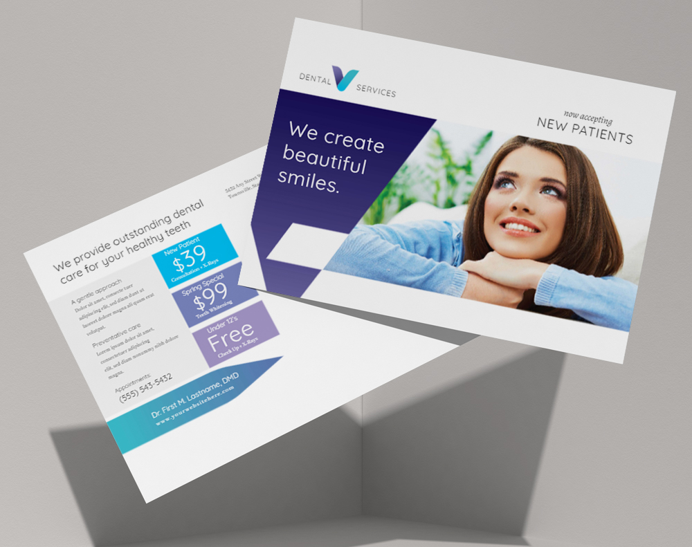 Black postcards - Design Template