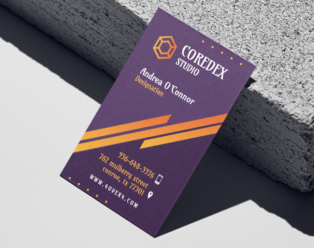 Ultra thick metallic pearl business cards - Design Template