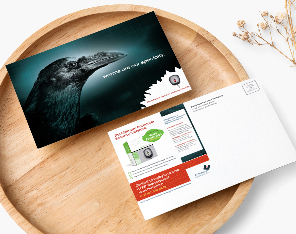 Diamond glitter postcards - Design Template