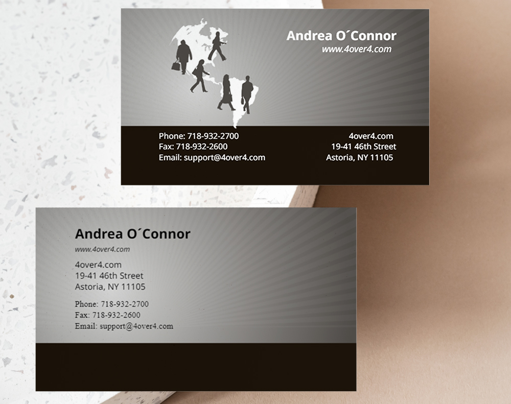 Ultra thick diamond glitter business cards - Design Template