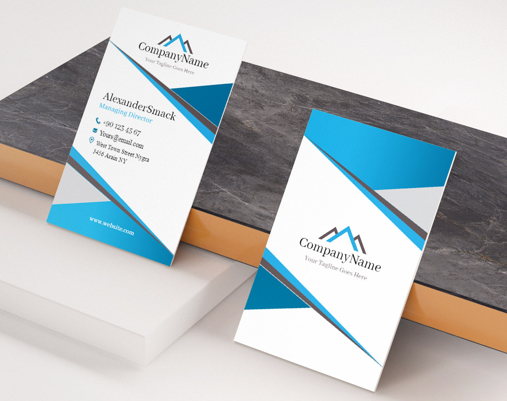 Ultra thick linen business cards - Design Template