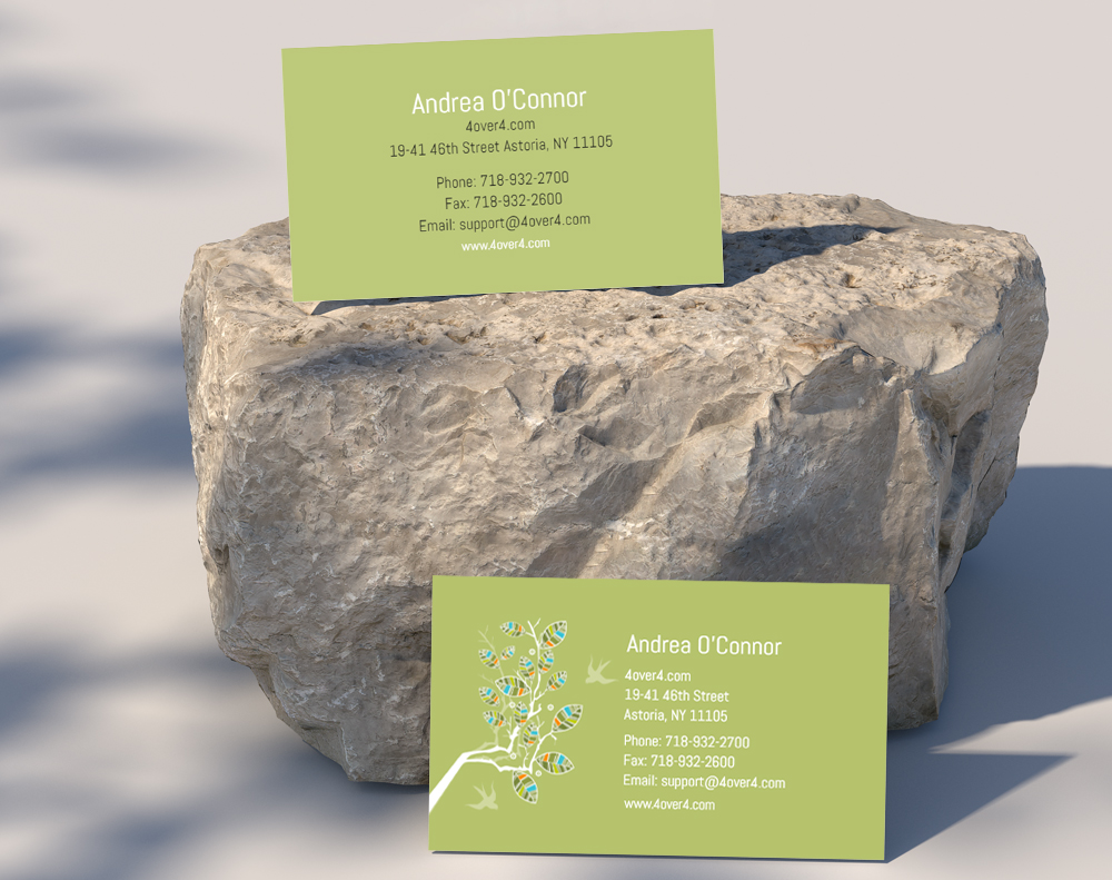 Soft touch business cards - Design Template