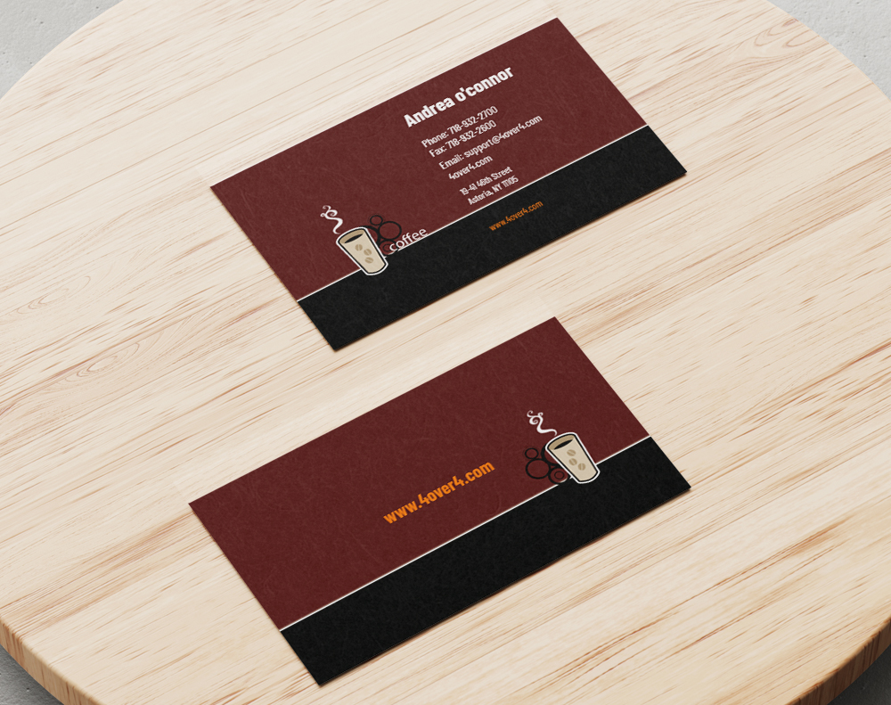Silk laminated business cards - Design Template