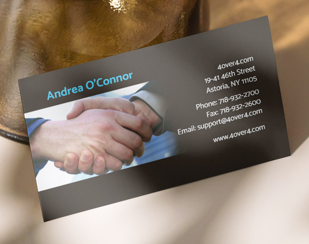 Ultra thick metallic pearl business cards - Design Template