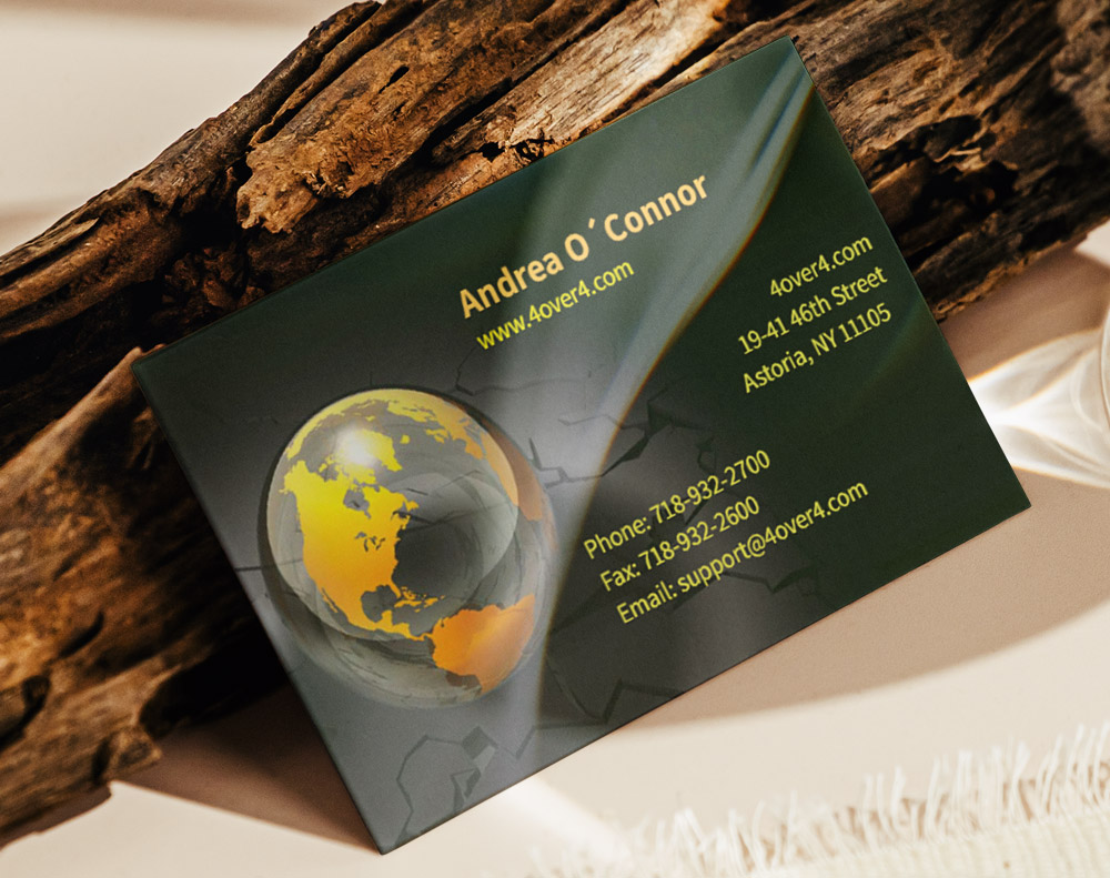 Ultra thick velvet laminated business cards - Design Template