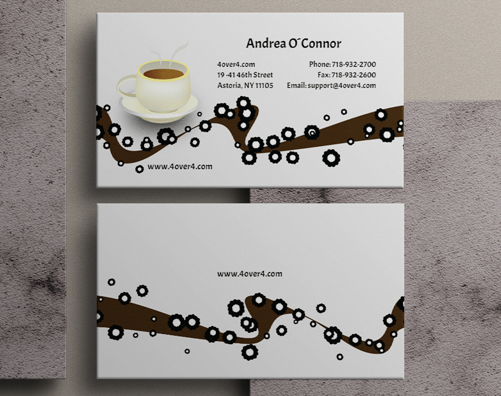 Silk laminated business cards - Design Template