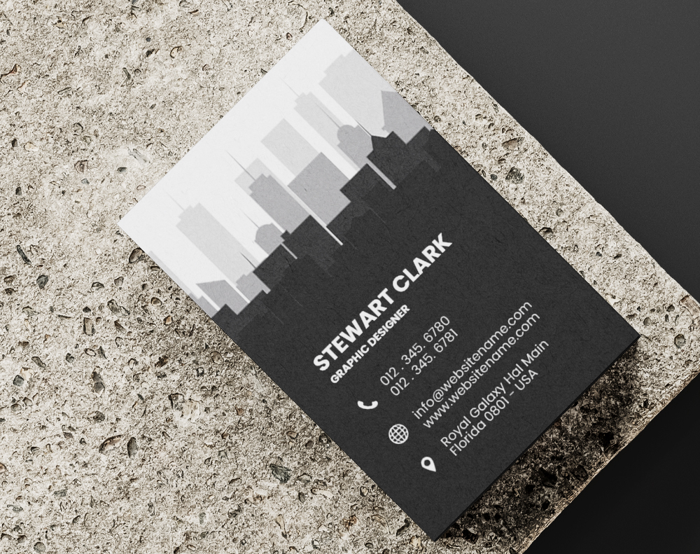 Ultra thick diamond glitter business cards - Design Template